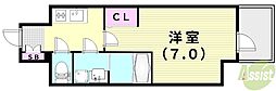 ファーストフィオーレ川西プリモ 1Kの間取図画像