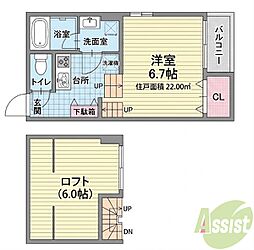 felicite 1Kの間取図画像
