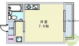 アメニティ曽根 ワンルームの間取図画像