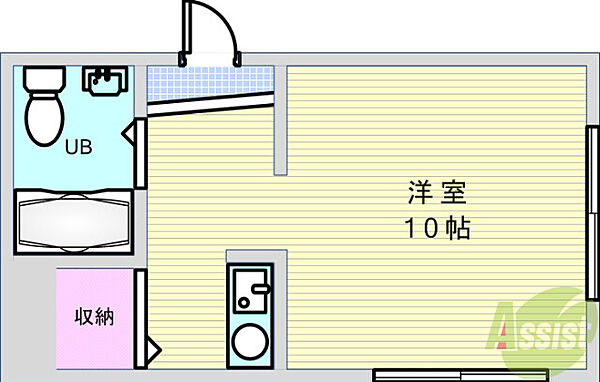 メゾンジョイ 206｜大阪府池田市石橋2丁目(賃貸マンション1R・2階・21.00㎡)の写真 その2