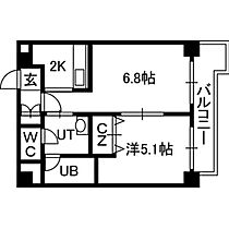 北海道札幌市中央区南十三条西7丁目（賃貸マンション1LDK・2階・31.27㎡） その2