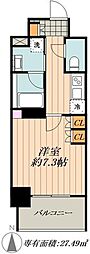 名古屋市営東山線 亀島駅 徒歩3分の賃貸マンション 10階1Kの間取り