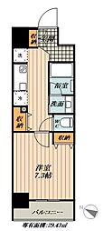 名古屋市営桜通線 丸の内駅 徒歩4分の賃貸マンション 10階1Kの間取り