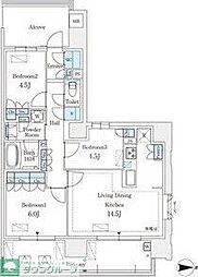 ＧＲＡＮＰＡＳＥＯ丸の内 10階3LDKの間取り
