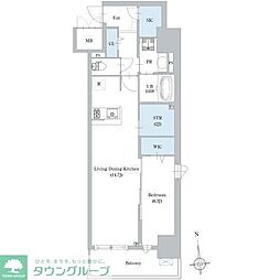 名古屋市営東山線 中村日赤駅 徒歩7分の賃貸マンション 5階1SLDKの間取り