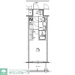 S-RESIDENCE浅間町駅前axial(アクシャル) 7階1Kの間取り