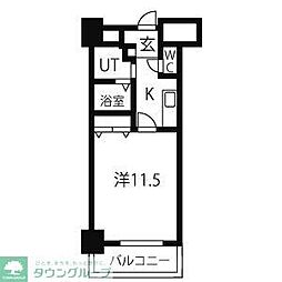 CASSIA錦本町通　旧スタジオスクエア錦 8階1Kの間取り