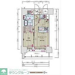プレサンス丸の内アドブル 8階1LDKの間取り