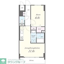 ジェネラーダ 5階1LDKの間取り