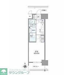 OKBアヴェニール菊井町 14階1Kの間取り