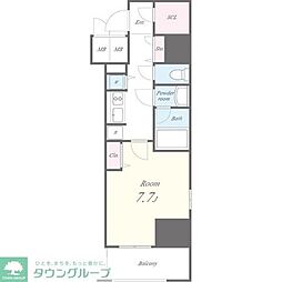 セイワパレス丸の内駅前プレミア 15階1Kの間取り