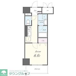 レガーロ 3階1Kの間取り