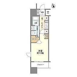 名古屋市営名城線 東別院駅 徒歩8分の賃貸マンション 10階1Kの間取り