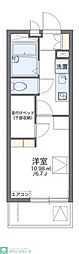 レオパレス東長田 1階1Kの間取り