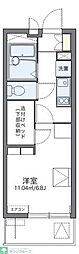 レオパレス西志賀 1階1Kの間取り