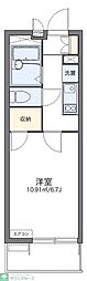レオパレスルミエール筒井 1Kの間取図画像