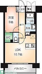 Naviglio Palazzo 6階1LDKの間取り