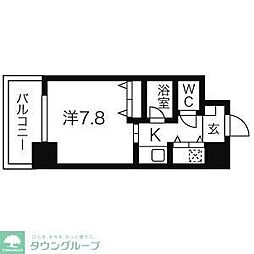 AXIS桜通内山 1Kの間取図画像