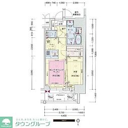プレサンス桜通ザ・タイムズ 7階1Kの間取り