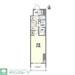 ELSTANZA徳川 1Kの間取図画像