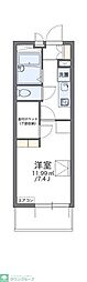 レオパレス中島町 1Kの間取図画像