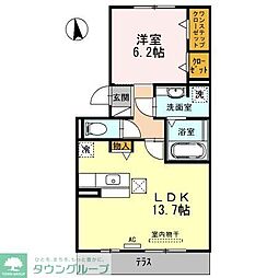 グランドール正徳 1LDKの間取図画像