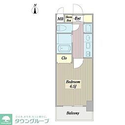 プレサンス新栄デコール 1Kの間取図画像