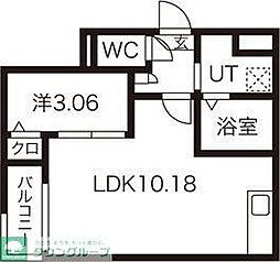 Jackinomori1 1LDKの間取図画像