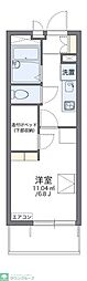レオパレスジェムマキノ 1Kの間取図画像