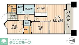 meLiV上前津 2LDKの間取図画像