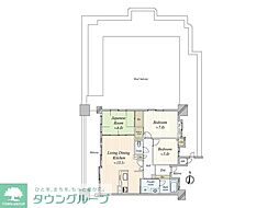 アソシアード神宮東壱番館 3LDKの間取図画像