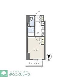 カレント今池 1Kの間取図画像