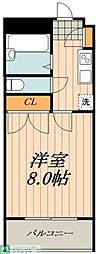 明治館 1Kの間取図画像