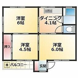 第三近藤ビル 3DKの間取図画像