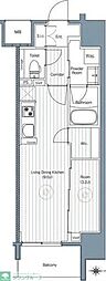 メイクスアート名駅WEST 1LDKの間取図画像