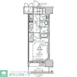 ディアレイシャス上前津 1Kの間取図画像