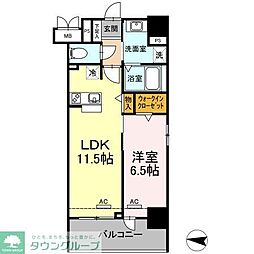 L'ENVOLMEIEKI 1LDKの間取図画像