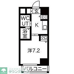 Vendir名古屋御器所 1Kの間取図画像