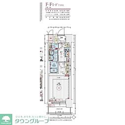 エステムコート名古屋TWINEAST 1Kの間取図画像