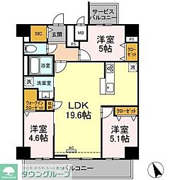 アーデルドルフ東山 3LDKの間取図画像