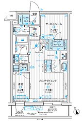 デュオステージ西荻窪II 1階1SLDKの間取り