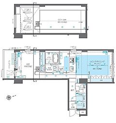 ズーム広尾（ZOOM広尾） 3階1LDKの間取り