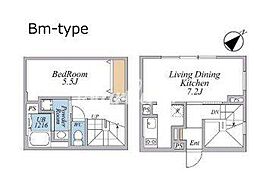 リーガランド武蔵小山アネックス 1階1LDKの間取り