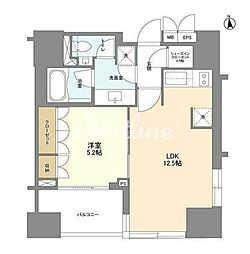 ラサンテ麻布十番（旧アパートメンツ麻布十番） 10階1LDKの間取り