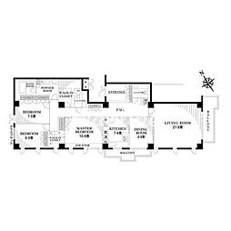ティアラ島津山 4階3LDKの間取り