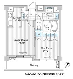 間取図画像 1LDK