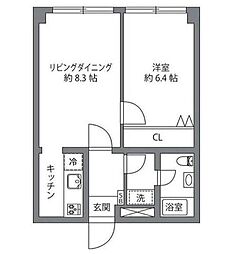 間取図画像 1LDK