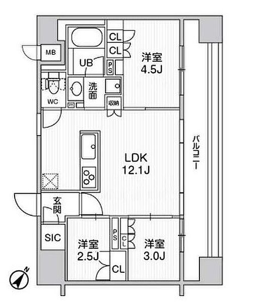 ｎｉｄｏ ＳＵＧＡＭＯ(ニドスガモ) 1304｜東京都豊島区巣鴨２丁目(賃貸マンション3LDK・13階・51.26㎡)の写真 その2