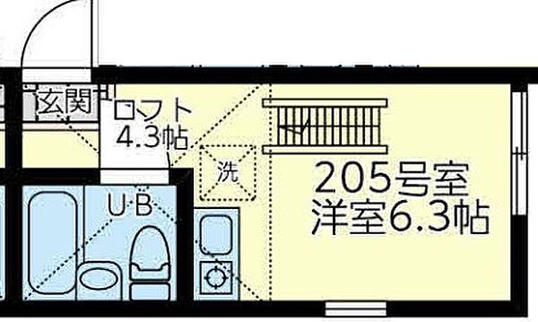 神奈川県横浜市金沢区六浦東2丁目(賃貸アパート1R・2階・11.11㎡)の写真 その3