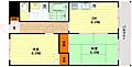 布亀マンション2階7.1万円